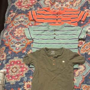 Carter's Kids Short Sleeve Tees - Orange, Green, Blue
